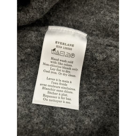 Everlane Women’s The Cozy-Stretch Tank Charcoal Gray Yak Hair Blend Sz S NWT - Picture 6 of 6